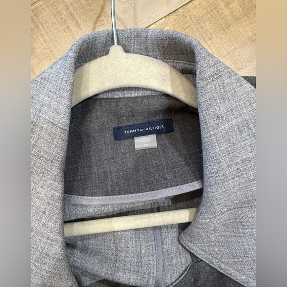 Tommy Hilfiger Grey Open Front lapel Blazer Jacket 10 - Picture 4 of 10